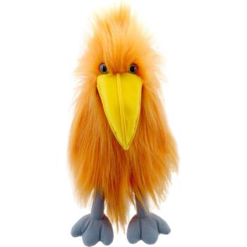 Кукла за театър, серия Папагали, Оранжев папагал, 30 см