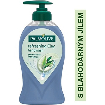 Palmolive Refreshing Clay tekuté mydlo na ruky s ílom Eucalyptus 250 ml