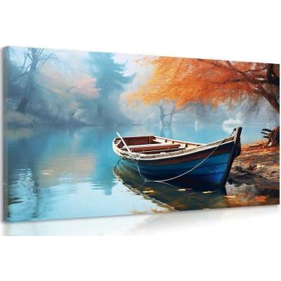 Obraz člun na opuštěném jezeře - 60x40