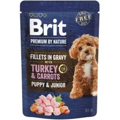 Brit Premium by Nature Fillets in Gravy Turkey & Carrots Puppy & Junior 85 g