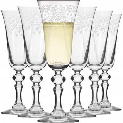 Krosno Skleničky na šampaňské zdobené 6 x 150 ml