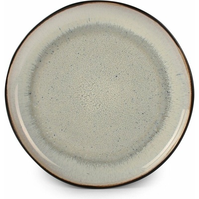 Čierny/béžový dezertný kameninový tanier ø 21,5 cm Lunar – Salt&Pepper