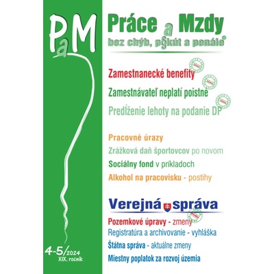 PaM č. 4-5 / 2024 - Zamestnanecké benefity