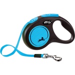 flexi Original New Neon Blue Leash M - 5 м до 25 кг - лента