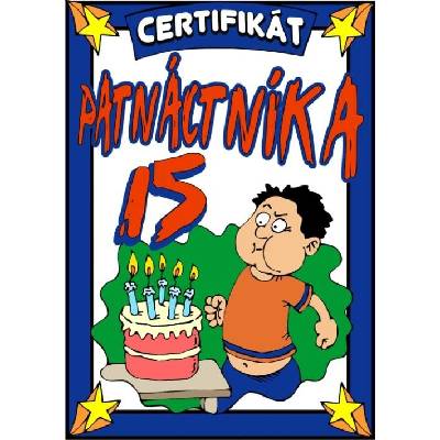 Certifikát patnáctníka