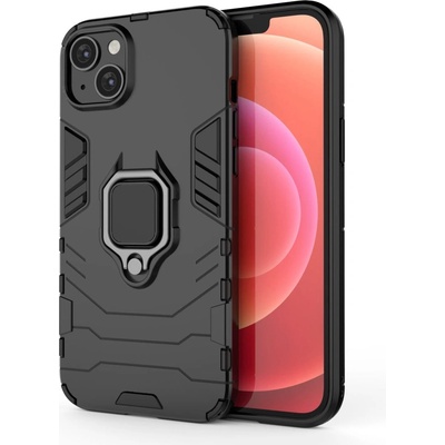 HQWear Кейс HQWear Ring Armor за iPhone 14, черен (9145576272176)