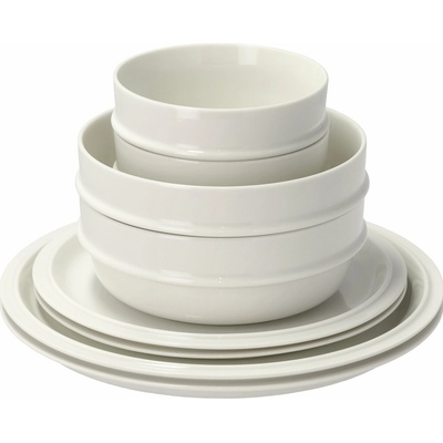 Zone Denmark Súprava stolového riadu EAU biela porcelán 8 ks