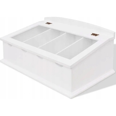 zahrada-XL Zásobník na příbory MDF bílý, v barokním stylu
