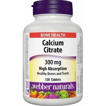 Webber Naturals Calcium Citrate, 300 mg, 120 таблетки, Webber Naturals (5016 WN)