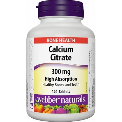 Webber Naturals Calcium Citrate, 300 mg, 120 таблетки, Webber Naturals (5016 WN)