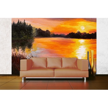 DIMEX ART s. r. o Самозалепваща се флизелинова фототапета картина - езеро 375 x 250 см