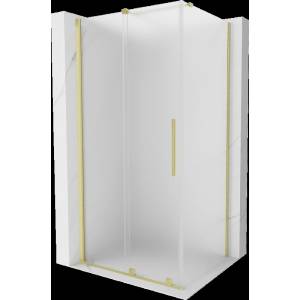 Mexen Velar плъзгаща се душ кабина 100 x 70 см, матирано, златна четкана - 871-100-070-31-55 (871-100-070-31-55)
