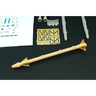 Brengun AIM-9X Sidewinder 2pcs resin kit of U.S. airborn rocket 1:48