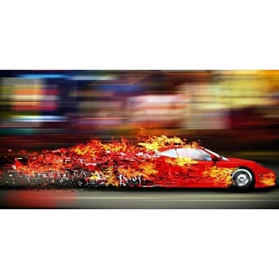 DIMEX | Obraz na skle | Rýchle auto GL-60-030 | 60 x 30 cm