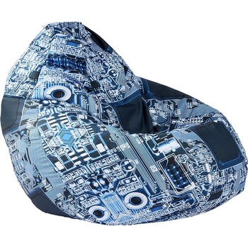 Image 1 of PUFRELAX Калъф за пуф круша, 320л. , Nirvana Grande - Motherboard (COVER_PUF-G-NGR-TEXP-MOM)