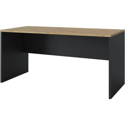 Sconto Písací stôl TURINO dub artisan/antracitová, šírka 160 cm 76 x 160 x 70