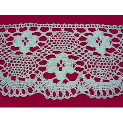 Bavlněná paličkovaná krajka 2037/100mm bílá/5m