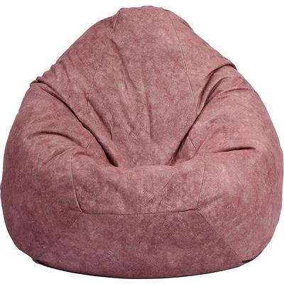 PUFRELAX Пуф, круша, 520л. , Nirvana Gigant - Red River, Перящ се калъф, Пълнеж от Полистиролни перли, Гама Premium, 8419 (PUF-G-NGG-PT-REV)