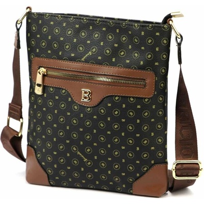 Briciole dámska kabelka crossbody z ekologickej vegánskej kože čierna stredná na rameno 4124