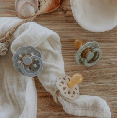 Bibs Boheme kaučuk cumlík ornament šedá