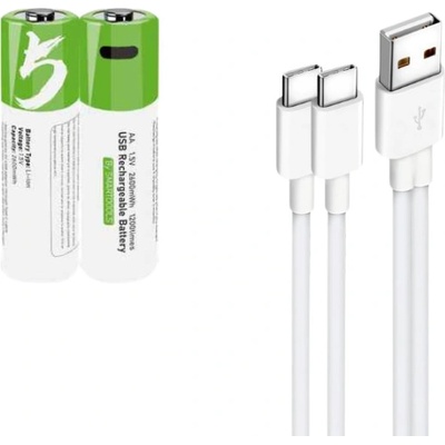Smartools AA 2600mWh USB-C dobíjení 2 ks STBATAA/02