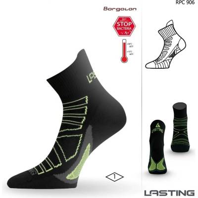 Lasting RPC bežecké ponožky černá / zelená