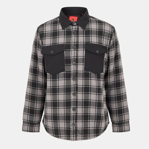 Luke Mens Valley Overshirt - Grey/Black