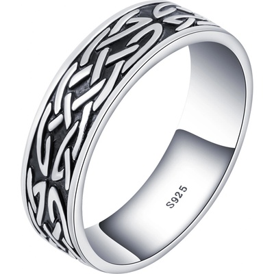 Olivie Pánský stříbrný prsten KELTSKÝ UZEL 7453