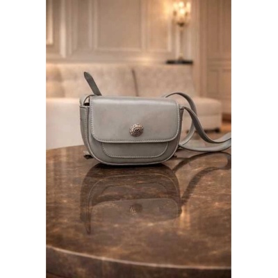 Max Original Leather Dámska kožená kabelka HL-12 grey