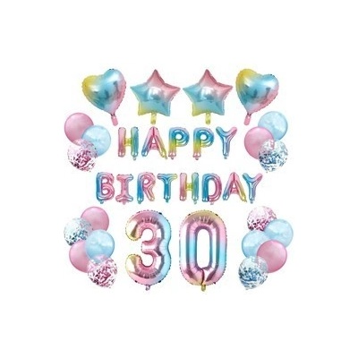 Balónkový set HB duhový číslo 30