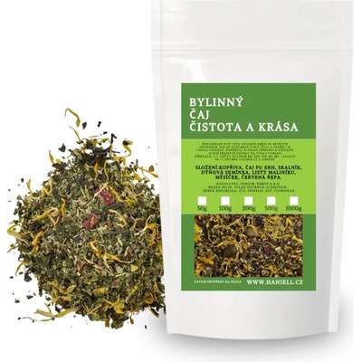 Haniell Bylinný čaj Čistota a krása so žihľavou a červenou repou 100 g