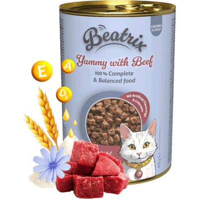 Beatrix Adult Cat s hovädzím 415 g