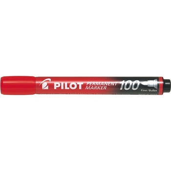 Pilot Постоянен маркер Pilot 100 кръгъл червен (SCA-100-R)