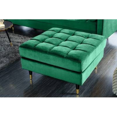 Bighome - Taburetka COSY VELVET 80cm smaragdově zelená