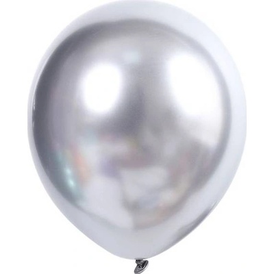 Cakesicq Latexové balóniky metalická strieborná 30cm