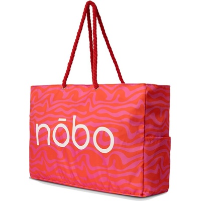 NOBO NOBO Velká dámská plážová taška Joasia růžovo-oranžová