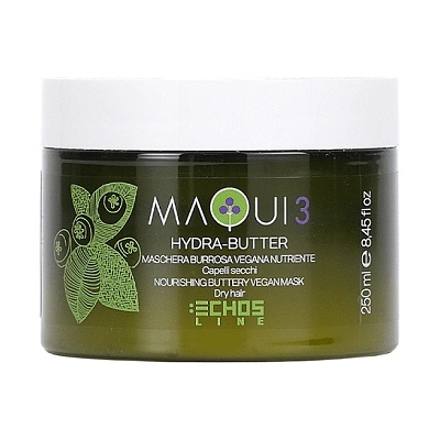 Echosline Подхранваща маслена веган маска за суха коса ECHOSLINE MAQUI 3 Hydra-Butter Nourishing Vegan Mask