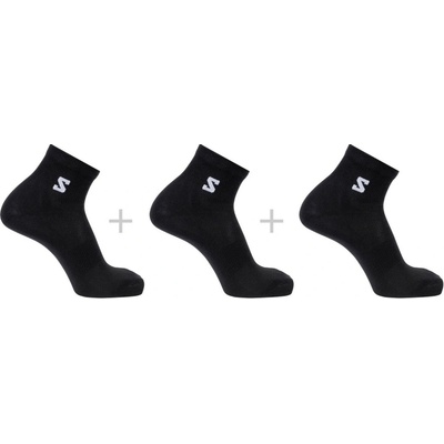 Salomon Everyday Lite Quarter 3-Pack čierna