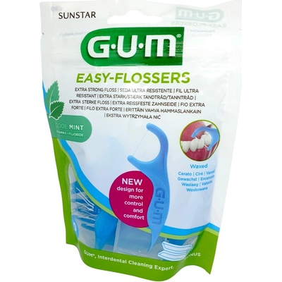 GUM Easy Flosser nosič s mentolovou nití 50 ks – Hledejceny.cz