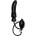 Rimba Inflatable Dildo in Penis Shape with Massive Core Black