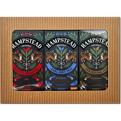 Hampstead Tea BIO Darčekový balíček výber čiernych čajov 3 x 20 ks