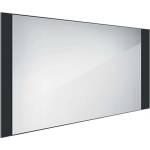 Nimco - Огледало със LED осветление, 120x65 см, алуминий/черно ZPC 41006-90 (ZPC 41006-90)