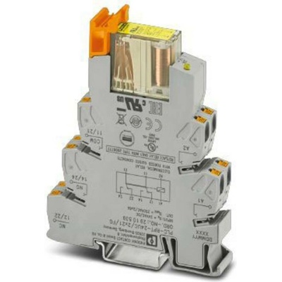 Phoenix Contact PLC-RPT- 24UC/2X21/FG reléový modul 24 V/DC 2 přepínací kontakty 1 ks