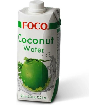 FOCO tetrapak 100% kokosová voda 0,5 l