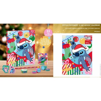 Adventný kalendár - Disney: Stitch Stationery 12Day, PP13223LS