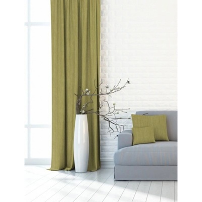 Výpredaj Dekoračné látky, Blackout Žihaný 150 cm, zelený 150 x 215 cm