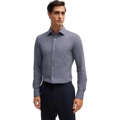 HUGO BOSS Риза с дълъг ръкав Boss Men's P Hank Kent Long Sleeve Oxford Shirt - Navy