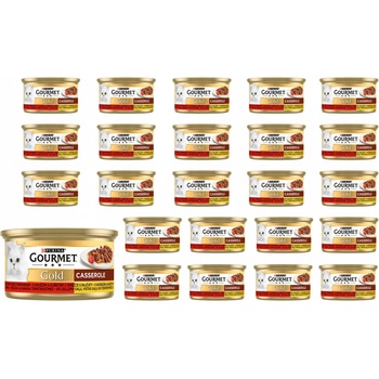 Gourmet Gold hovězí a kuře v omáčce 24 x 85 g