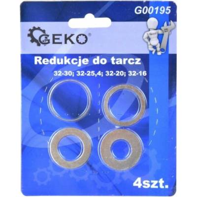 GEKO Redukčný krúžok na kotúče sada 4ks / 16-30 mm (G00195)