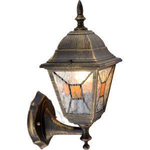 BE LIGHT! ГРАДИНСКИ ФЕНЕР ДОЛЕН НОСАЧ 60w e27 ip44 ЗЛАТНА ПАТИНА belight (3800231890800)